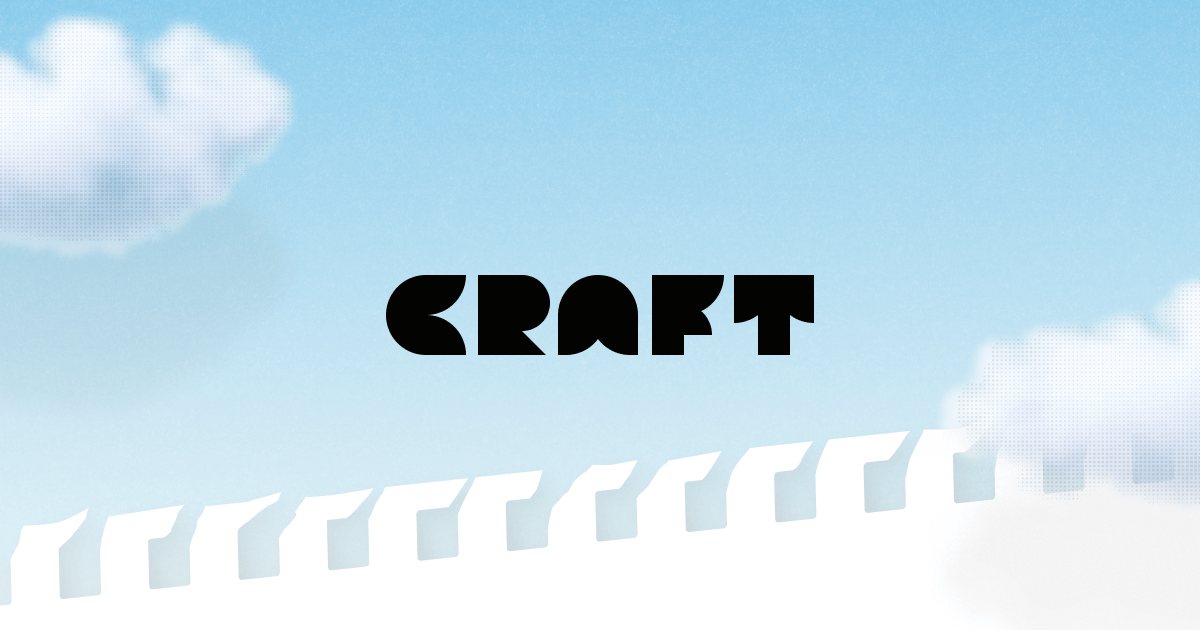 Official media from the Craft website