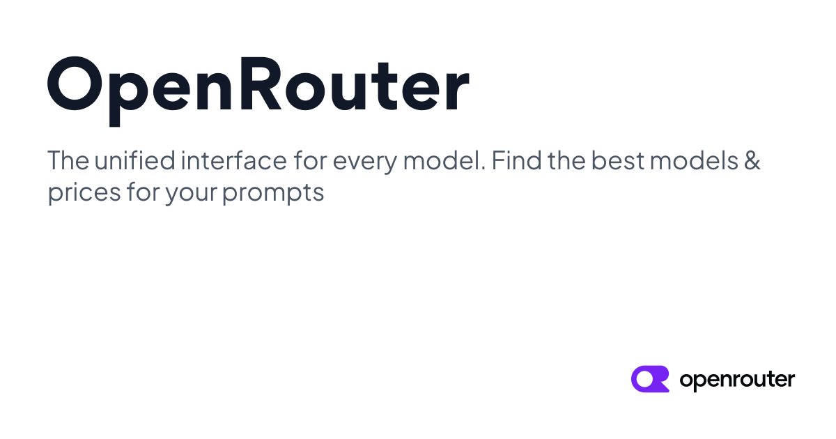Official media from the OpenRouter website